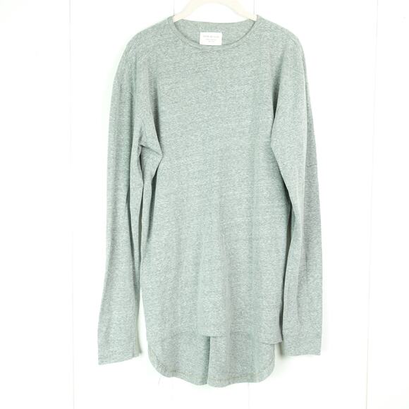 Fear of God Shirt Mens SZ M Long Sleeve Dropped Back Hem Streetwear Quiet Luxery - Picture 1 of 9